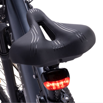 What is the groove on a bicycle seat for?
