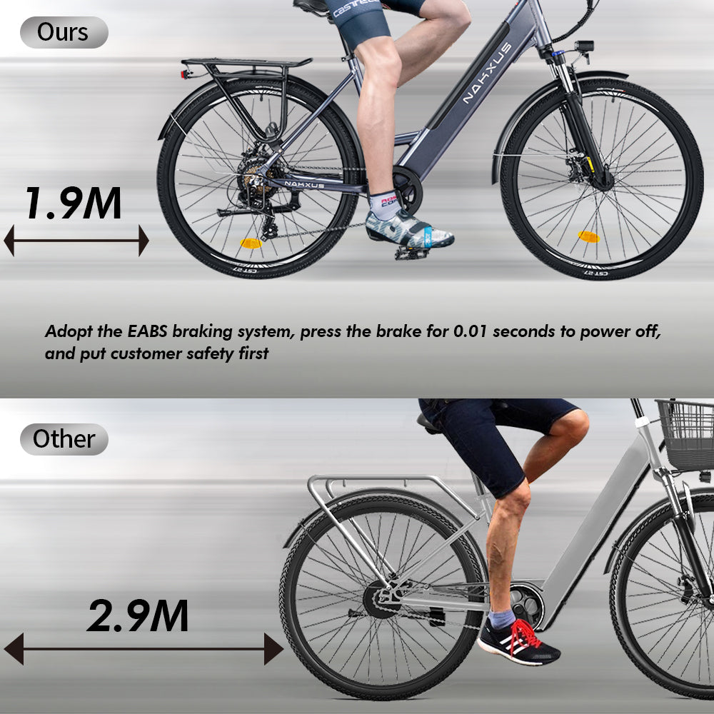 Nakxus 26M208 Trekking E-City Bike EU-Compliant Bike with App