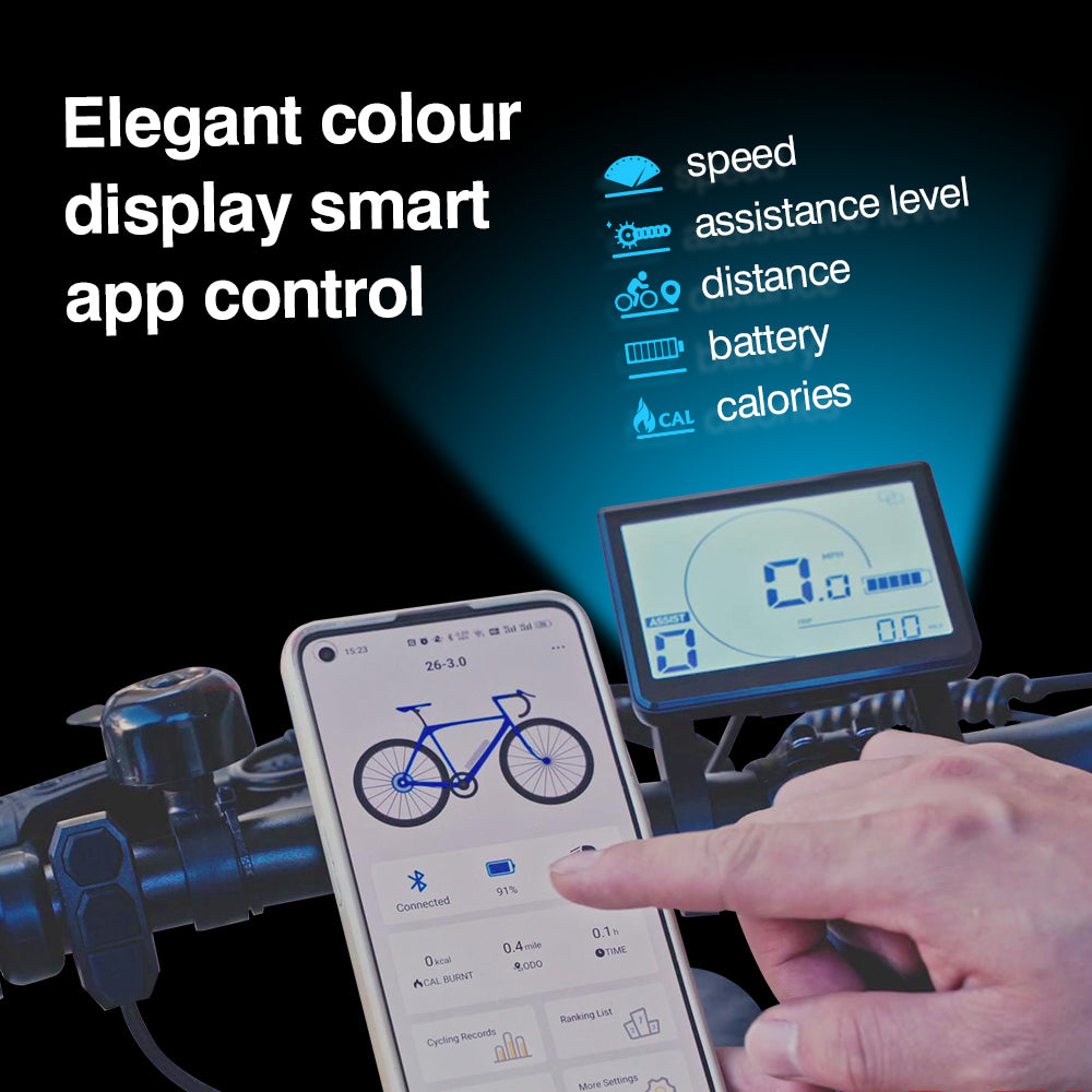 Nakxus 26M208 Trekking E-City Bike EU-Compliant Bike with App