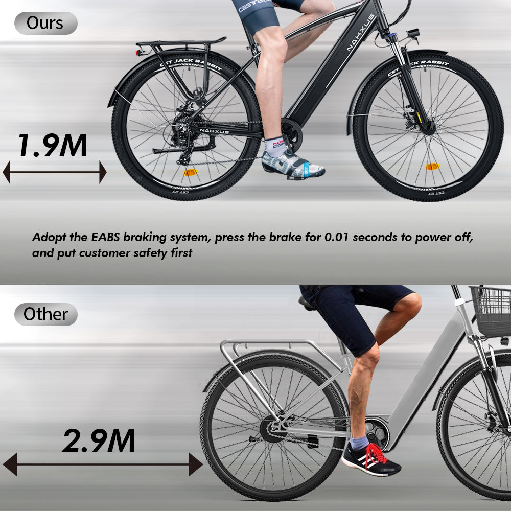 nakxus 27M204 Commuter E-Bike 250W a long range up to 100km