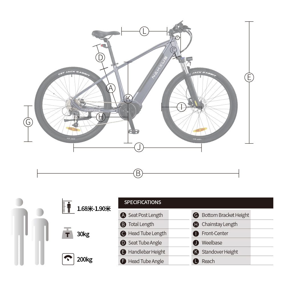 Nakxus 27M201 City E-Bike Men Women